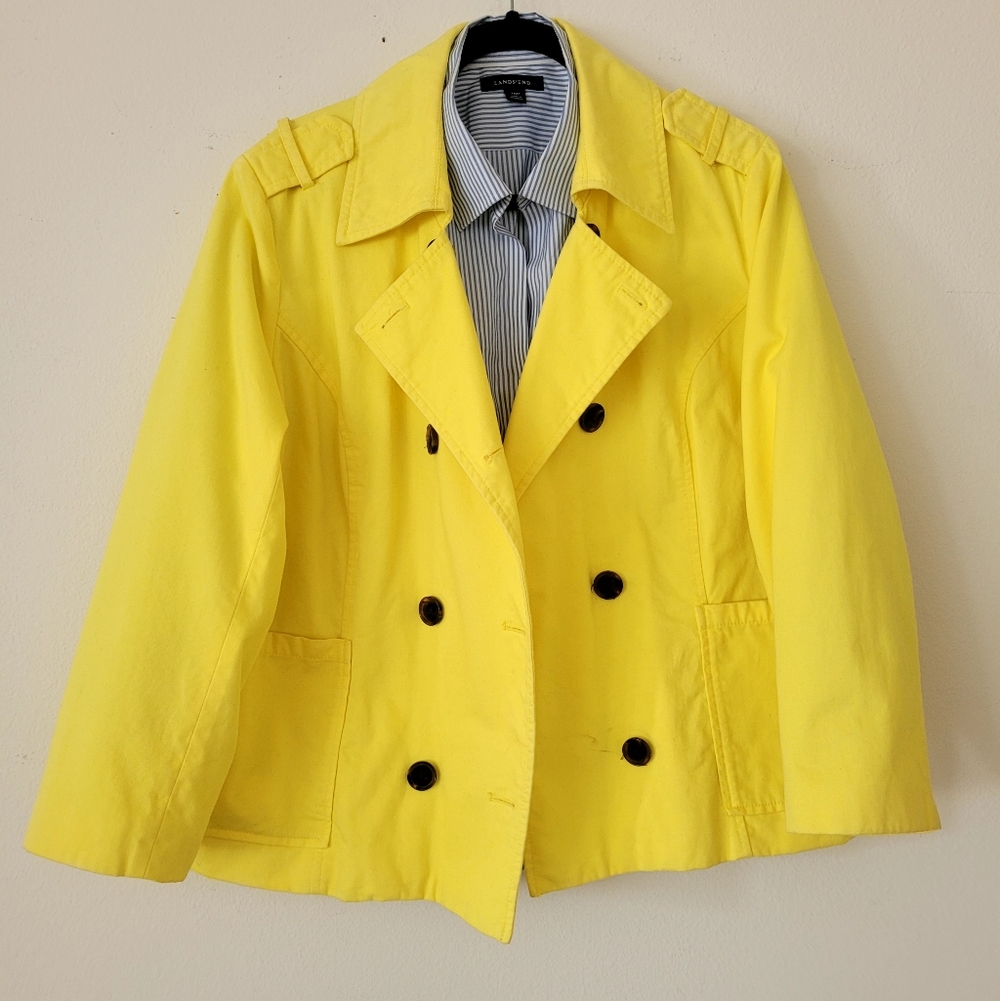 Old Navy Sunny Yellow Peacoat